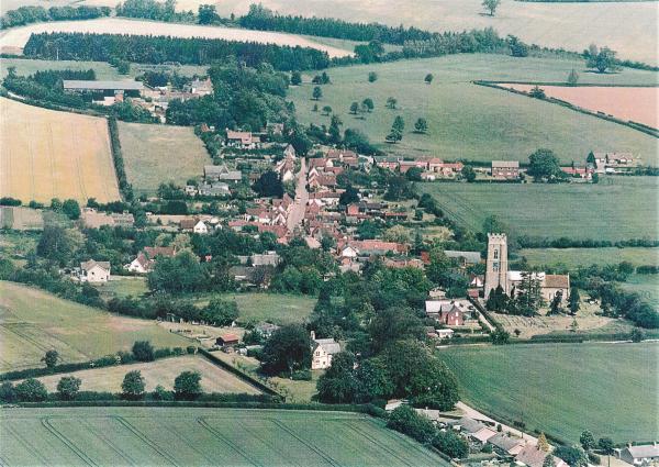 Aerial view of Kersey